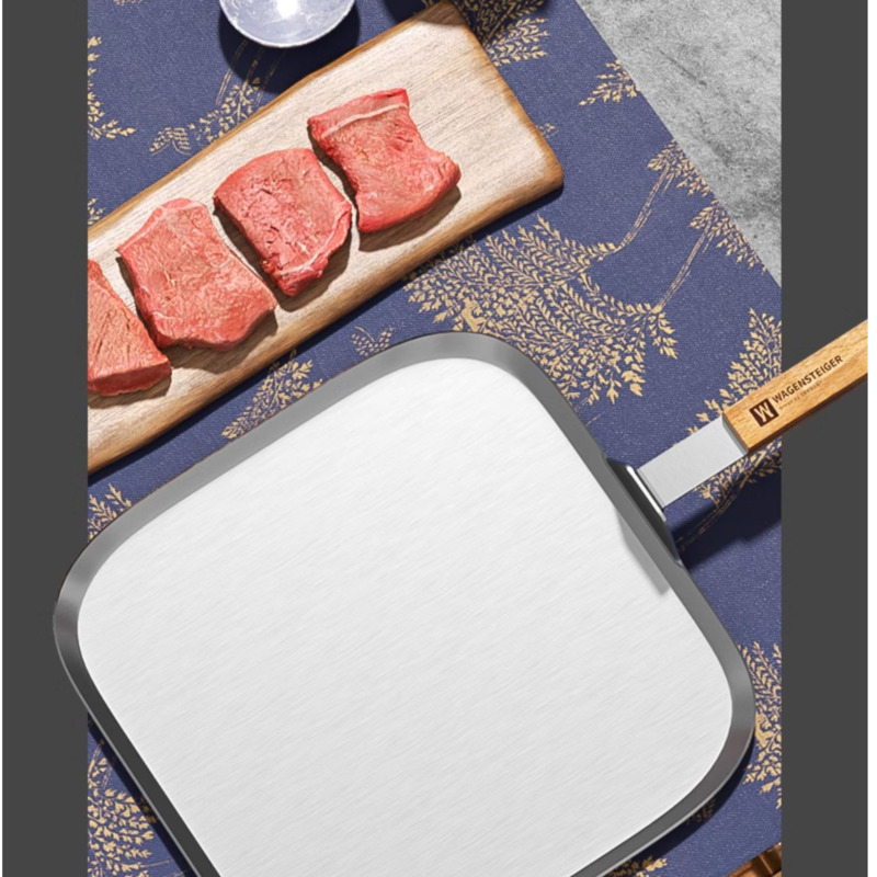 Płaska kwadratowa patelnia ze  – Home Cooking Steak recenzja i cena